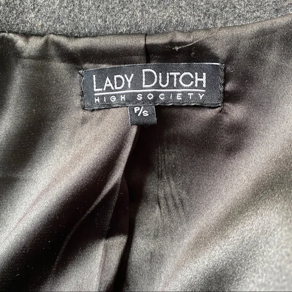 Lady Dutch high society biker style jacket faux leather - Picture 10 of 12